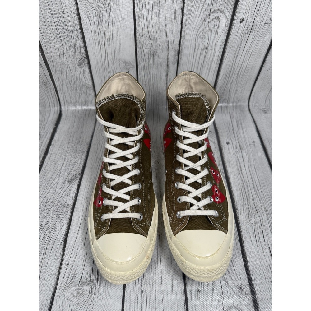 Converse Chuck 70 Hi CDG PLAY Multi Heart Green Men 11